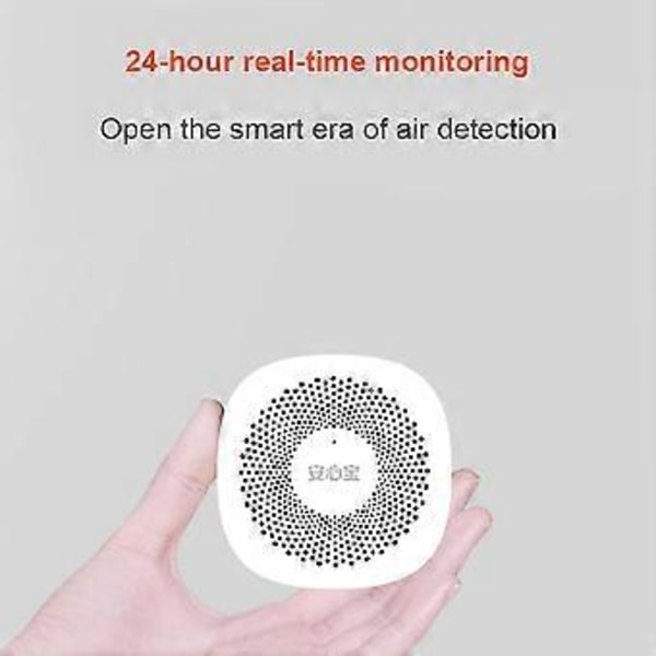 Luftkvalitetsmåler Digital Formaldehyd Luftanalysator Detektor Indendørs Lufttester Tvoc Co2 Måler Til Hjem Drivhus