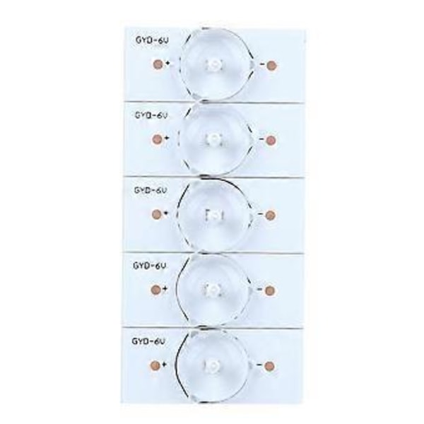 20 stk. SMD Lys Perle Glasfiberplade Optisk Linse Filter med Ledning 6V til TV Reparation 20 stk.