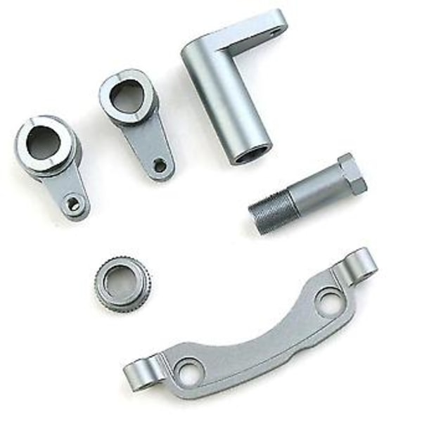 Metallstyrkomponenter för Zd Racing -10 Dbx10 1/10 Rc Bil Uppgraderingsdelar Tillbehör, silver