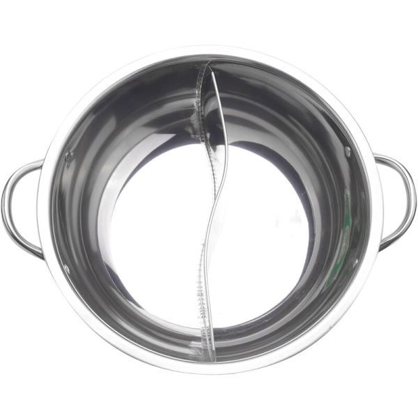 28cm varm gryta dubbeldelad rostfritt stål 28cm köksredskap varm gryta Reglee soppa kompatibel lagergrytor hem kök