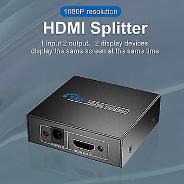 1x2 Splitter En Port Till 2 Display Dubblering/ Usb Ed Splitter (Ingång Till Två Utgångar)