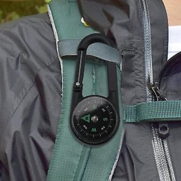 Monitoiminen Mini Kompassi + Lämpömittari + Avaimenperä 1:ssä