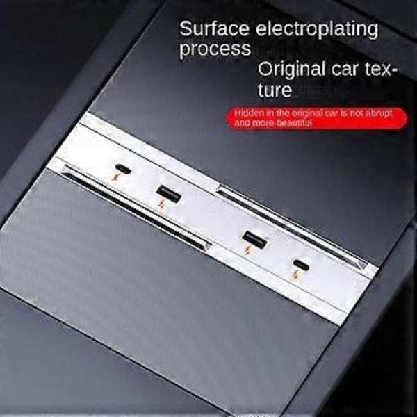Sopii vuoden 2024 Happy Edition -autotelakointiasemalle Model 3:n keskikonsolin neljän portin pikalatauskeskittimelle