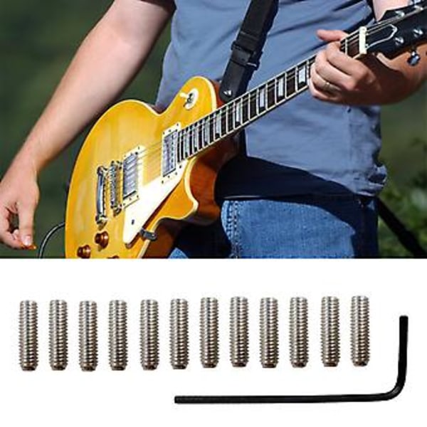 Lätt att bära Gitarr Bra Ersättningsstall Bryggskruvar med Justeringar