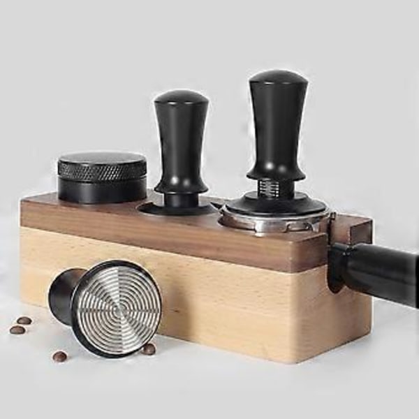 51mm Kaffetamper Justerbar Konstant Kraft Pulvertamper Espresso Gängtamper Pulverpresshammare med Skala