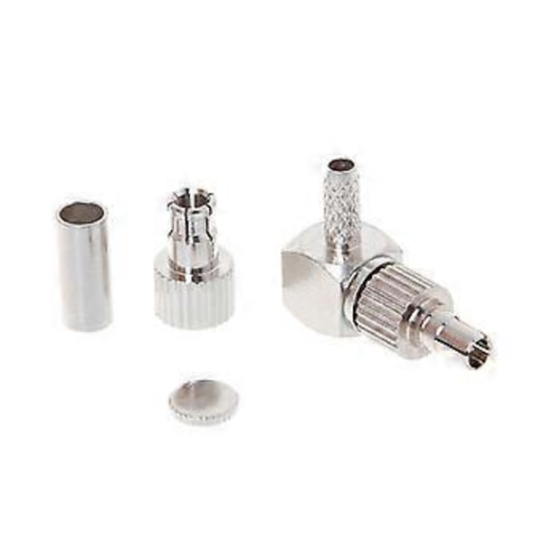 2 in 1 TS9/CRC9 Uroskulmaliitin RF-liitin Koaksiaalisovitin RG174/178/316 -kaapelille
