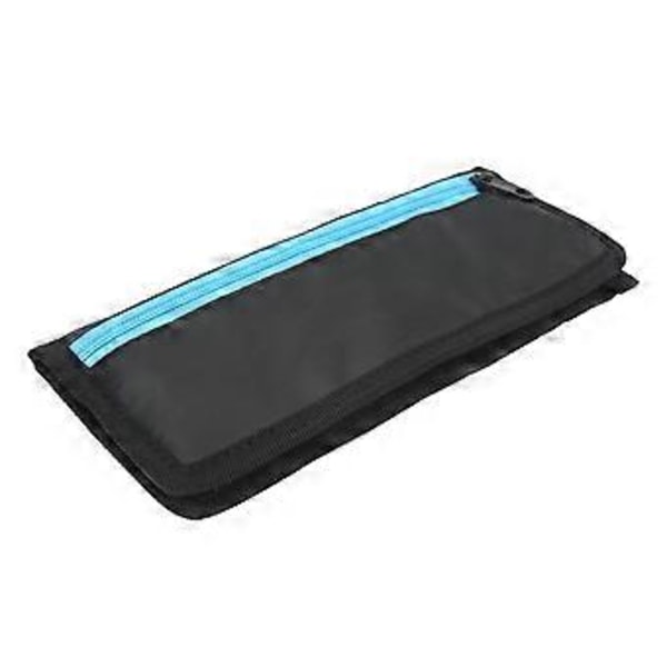 Batteriförvaringsväska Nylon Dragkedja Design 4 Små Fack Inuti Bärbar Minneskortsförvaringsväska med Kardborreband