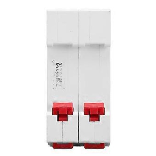 2P Liten Strömbrytare 6000A Brytförmåga DIN-skena Montering Mini Strömbrytare DC500V 32A