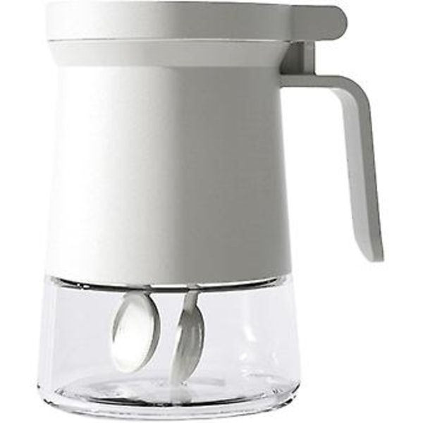 Kryddflaska i glas - Kryddbehållare Kryddbox 2st Transparenta Kryddburkar i Glas Förseglade Kryddburkar Med Skedlock (d-4-)