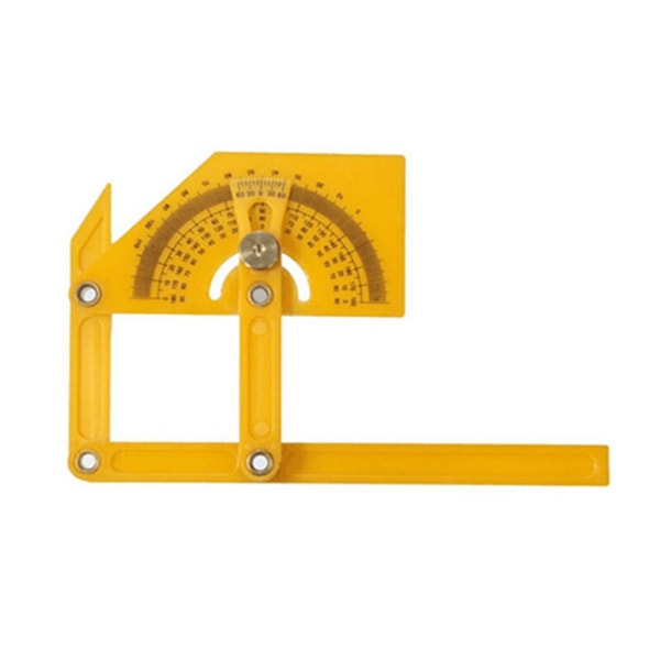 Protractor Angle Finder Precise Measuring Tool for Woodworking 0° to 180° Outdoor Indoor Angle Gauge Ruler Plastic Carpentry Tool Yellow