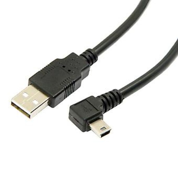 1,8 m Mini Usb B Type 5pin 90 Grader Venstre D Til Usb 2.0 Datakabel
