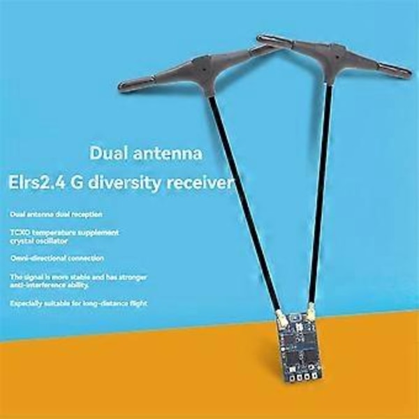ELRS 2.4Ghz Dual Core RX Diversity Receiver ESP32+TCXO FPV Nano RX til RC Fly FPV Lang Rækkevidde DIY Dele B