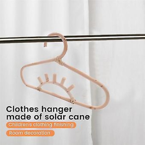 Rattan Bøjle Børnetøj Organizer Stativ Børnebøjle Børneværelse Dekoration Bøjle Til