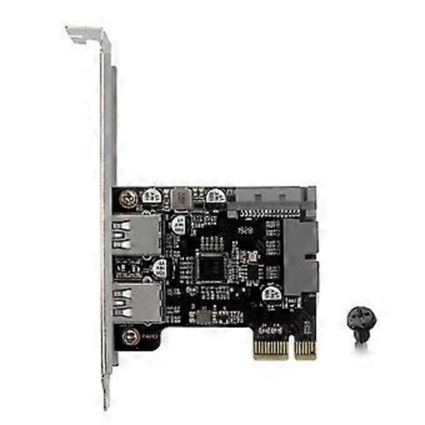 PCIe Adapter PCI-E 1X til USB 3.0 TYPE+USB 19PIN Mining Riser Kort til BTC Miner