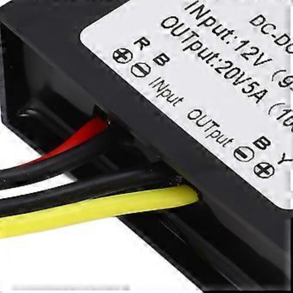 DC Boost Modul Högeffektiv Spänningsomvandlare med Plastkapsling 12V till 20V 5A