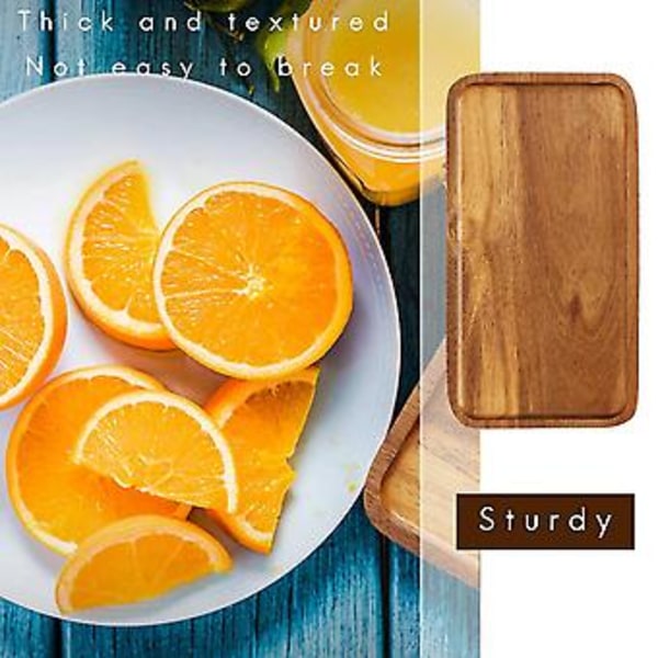 Serveringsbricka, Rektangulär Platt Bm-tallrik, Frukttallrik, Fat, Tebrikke, Desserttallrik