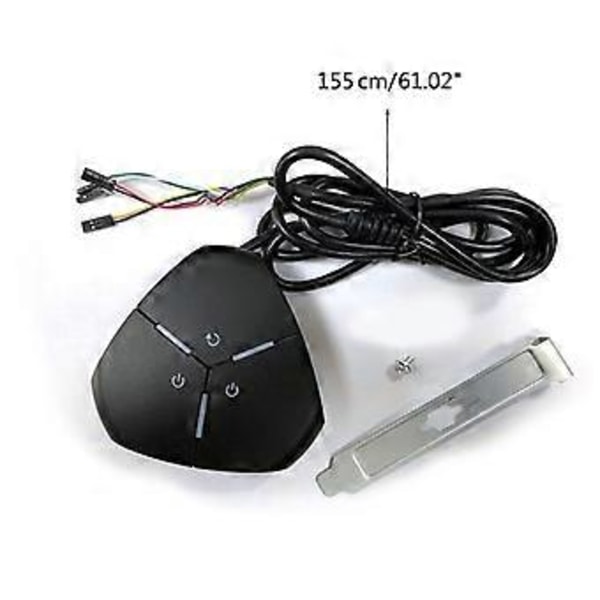 Ulkoinen PC-virtapainike pöytätietokoneen virtakytkin 120 cm kaapelin pituus