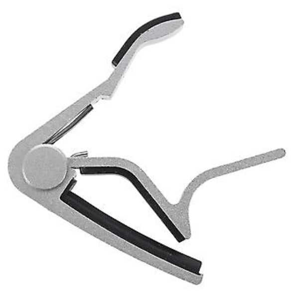 Capo Clamp Folkgitarr Akustisk Klassisk Elgitarr Silver Metall