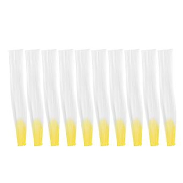 10 st Nagel Förlängning Glasfiber Nagel Snabb Förlängning Glasfiber Manikyr Verktyg (Gul)