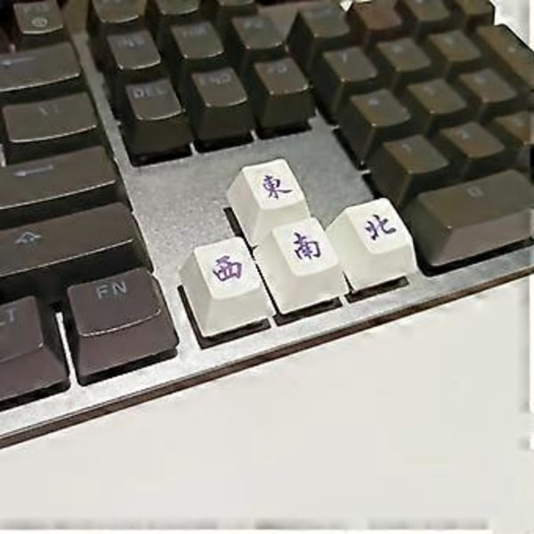 4 stk. PBT for Key Caps Sublimering Mekanisk Tastatur Caps Sparrow Mahjong Skygge Lys Keycap Sett Profil R4