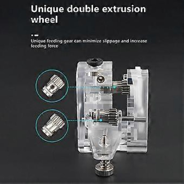 2 Sett Oppgradering 3D-skriver MK8 Drivgir Ekstruderingshjul Drivgir Ekstruder Doble Gir for Prusa i3