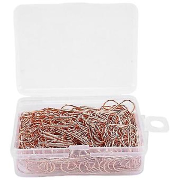 150 Stykker Guld Søde Papirclips Mini Clips Hjerteformede Papirclips Bogmærke Clips Til Kontorartikler