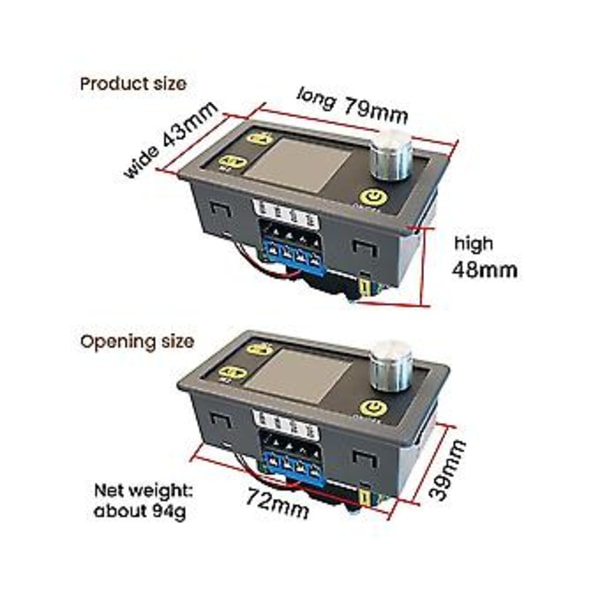 Wz3605e Boost Converter Cc Cv 36v 5a Modul Justerbar Reglerad Atory Volt