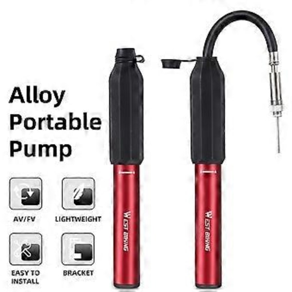 Alumiiniseos 120PSI Polkupyörän Rengaspumppu Kannettava Polkupyörän Ilmapumppu Teleskooppinen Polkupyörän Rengaspumppu Käsipumppu Pyöräilytarvike