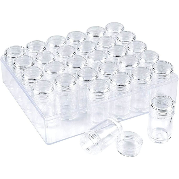 Transparent nagelborr pärla förvaringslåda - 30 rutnät diamantbroderi arrangör