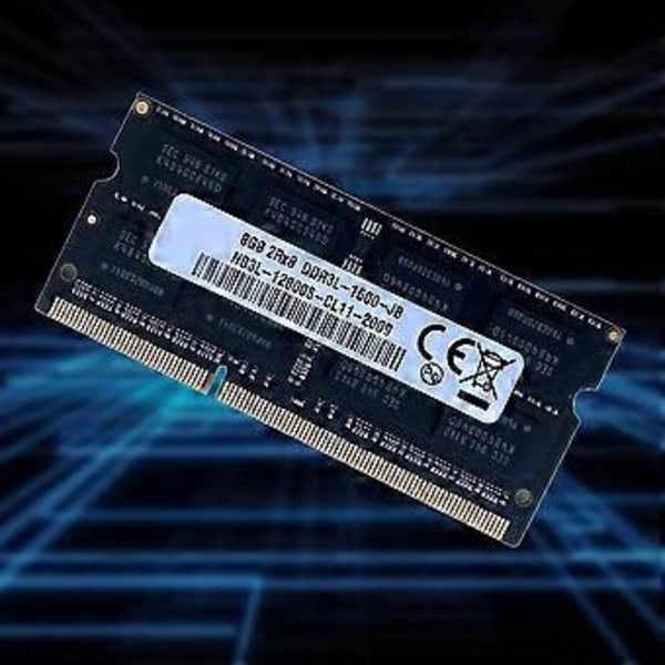 DDR3 8GB kannettavan tietokoneen RAM-muisti 1600MHz PC3-12800 1.35V 204 Pins SODIMM tukee Dual Channel -tilaa AMD Lap -kannettaville
