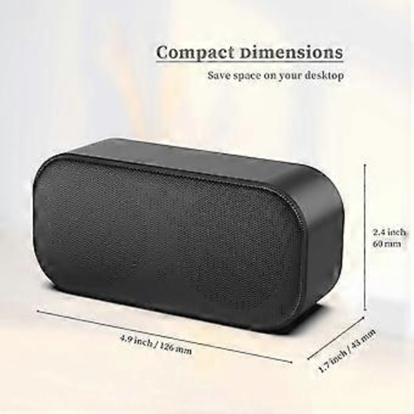 Bärbar USB Datorhögtalare PC Högtalare Mini Soundbar Stereo Ljud för TV/Laptop/Dator Plug and Play