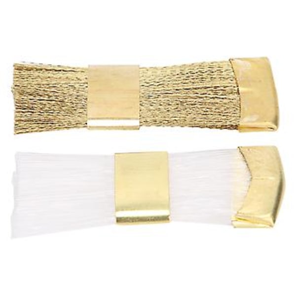 2 stk. Neglekunst Bits Rengøringsbørste Kobbertråd Neglekunst Borebits Renser Manicure Tilbehør