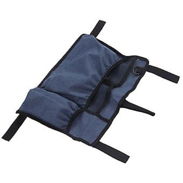Multi Pocket Oxford Klud Rollator Opbevaringstaske Kørestol Side Hængende Opbevaringstaske Rollator Kurvetaske Blå