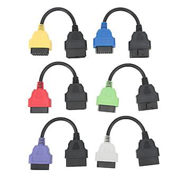 OB Anslutningskabel, 6 st OBD2 Kabel OB Kabeladapter Scanneradapter Håller Vad Den Lovar