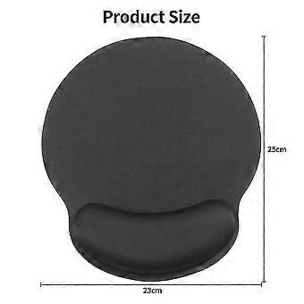 Sklisikker kontor-gaming musematte med håndleddsstøtte i memory foam, jevn bevegelse, nøyaktig posisjonering for PC bærbar, grønn grønn