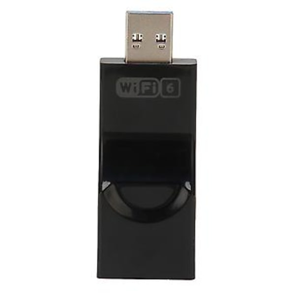 USB WiFi 6 Adapter 2.4 5.8G Dual Band WPA3 Kryptering 1800Mbps WiFi Adapter med 2 2dBi Antenne til PC til Windows 11 10