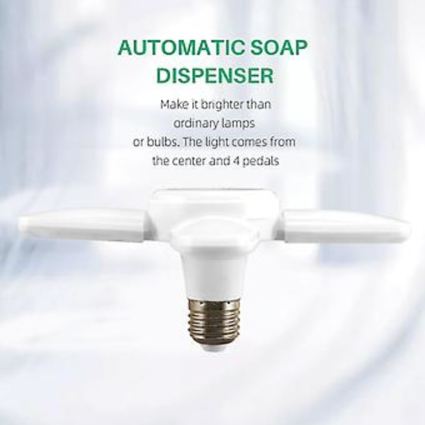 1 stk. E27 LED Lampe LED Pære 28W LED Pære AC 85-265V Sammenleggbar Vifteblad S Ing For Livi