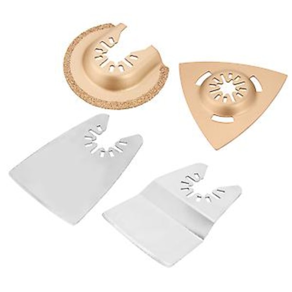 4 st Oscillerande Multifunktionella Sågblad Precisionsskärverktyg Set