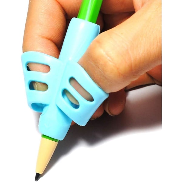 3 stk Silica Gel Pen Grip Baby Barn Barn Lære Leke Skrive Holdning Verktøy Hold Pen Korreksjon Skrivesaker Utdanning Gave
