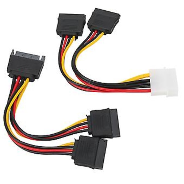 Pin IDE -virtajohto, 2 kpl kiintolevyn virtajohto Pin SATA -virtakaapeli kiintolevyn virtajohto, pidennetty kestävyys