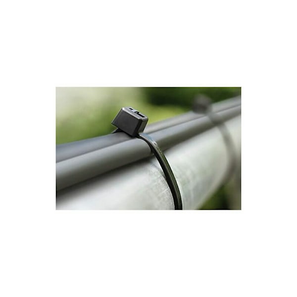 Suuret letkuklemmarit 450 mm x 4,8 mm - Rilsan-nailonkaapelit - 100 kpl pakkaus, musta väri