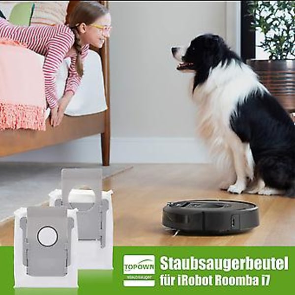 10 Ersättningspåsar för Roomba Irobot Roomba I7 I7+ / S9 / S9+ / I3/ I3+ / I4 Dammsugare, Dammpåse Extraktorhållare för Irobot Roomba Alla