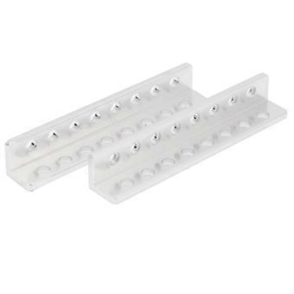 2 kpl 8 reiän L-tyypin alumiinipalkki robottitarvikkeet 12 x 12 x 72 mm 310300080072