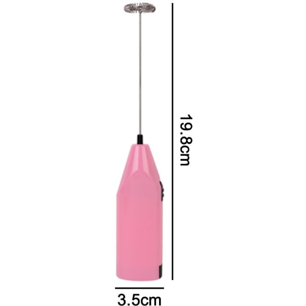 2-pack batteridriven handhållen mjölkskummare - Elektrisk kaffeskummare visp, batteridriven omrörare, handhållen mjölkskummare, minimiixer för Bul