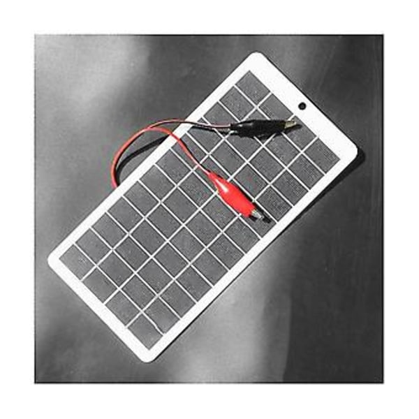 5w 12v Solpanel Silikonpaneler Utomhus Solcellsladdare Portabel Solpanel För Mobil