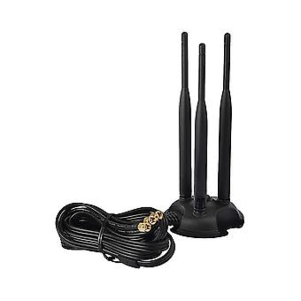 2.4ghz 5ghz Dobbel Wifi Antenne, rp-sma Antenne For PC Stasjonær Datamaskin, Wifi Trådløs Ruter, exte
