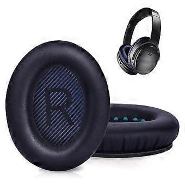 Korvaavat korvatyynyt Quiet Comfort 35 (QC35) ja 35 II (QC35 II) kuulokkeille (Musta)