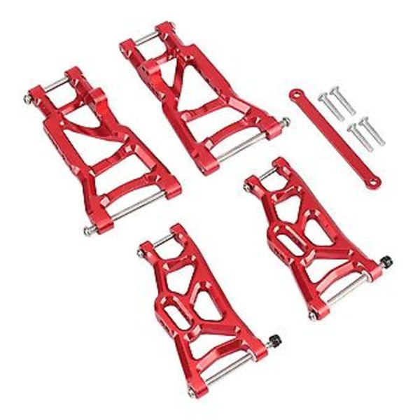 Metalliset etu- ja takajousitusvarret 1/10 Slash 2wd Vxl Nitro Slash Rc -auton osille, punainen