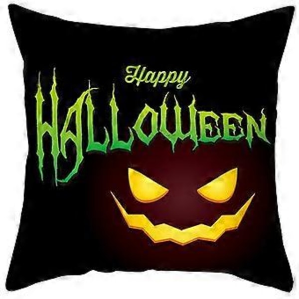 Svart Halloween Kuddfodral Örngott Heminredning Present Soffkudde Persika Hud Kasta Örngott