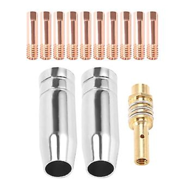 13st 14ak Förbrukningsmaterial 0.9mm Mig Gasmunstycke Spets H Av 15ak Mig Torc